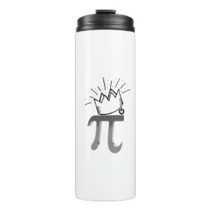 König der Mathematik Krone 14 glücklicher März Pi Thermosbecher