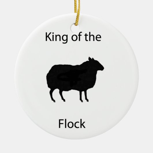 König der Menge Keramikornament (Vorne)