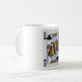 König der Nischen (Clubs) Kaffeetasse (Vorderseite Links)