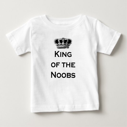 König der noobs baby t-shirt (Vorderseite)
