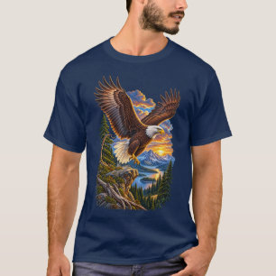 König der nördlichen Himmel – Vintage-Weißkopfseea T-Shirt
