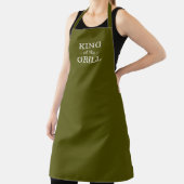 König der Oliven-Moos-grüne Grillen Männer Schürze (InSitu)