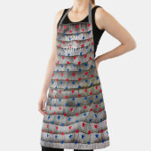 König der roten blauen Sterne Grill patriotisch ru Schürze (InSitu)