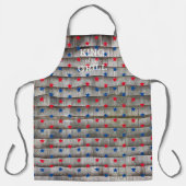 König der roten blauen Sterne Grill patriotisch ru Schürze (Vorderseite)