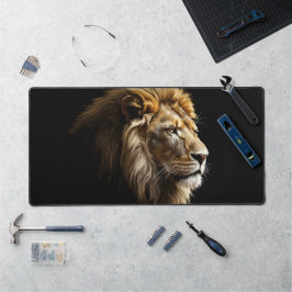 König der Savannah Glossy Schreibtischunterlage