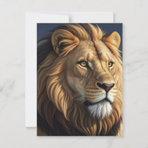 König der Savanne Postkarte