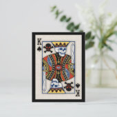 König der Schädel Postkarte (Stehend Vorderseite)