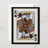 König der Schädel Postkarte (Vorne/Hinten)