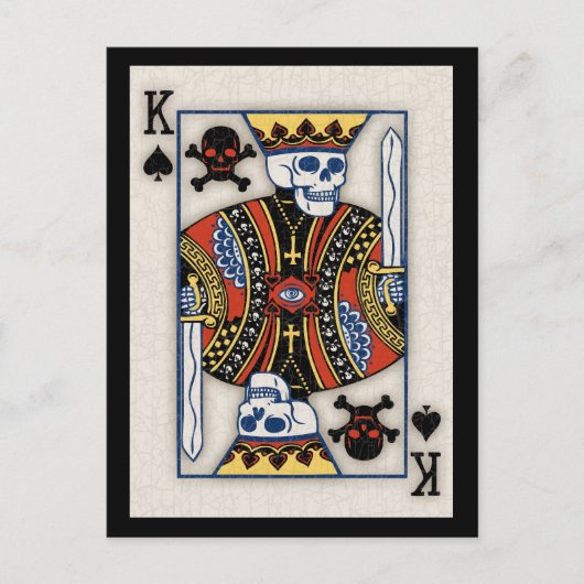 König der Schädel Postkarte (Vorderseite)