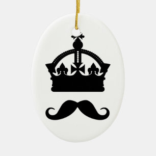 König der Schnurrbartgewohnheitsverzierung Keramikornament