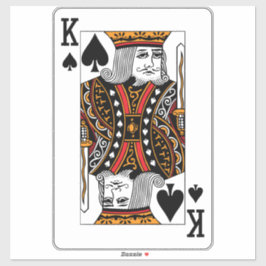 König der Spades Aufkleber