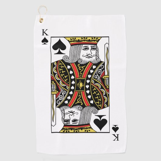 König der Spaten Golfhandtuch (Vorderseite)