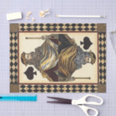König der Spaten-Spielkarte durch Visions-Studio Seidenpapier (Handwerk)