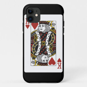 König der Spielkarte der Herzen iPhone 11 Hülle