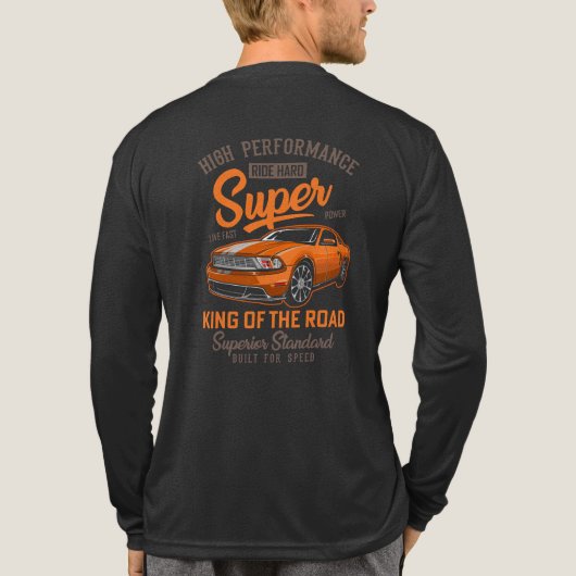 König der Straße High Performance Tri-Blend Shirt (Rückseite)