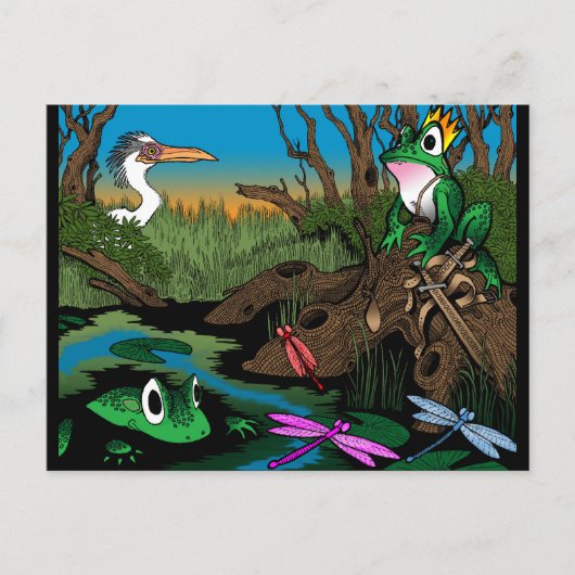 König der Sumpf Postkarte (Vorderseite)