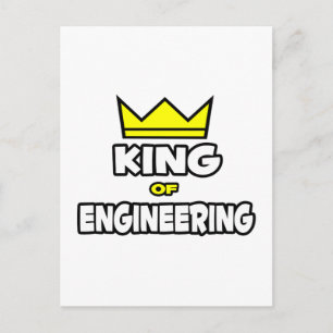 König der Technik Postkarte