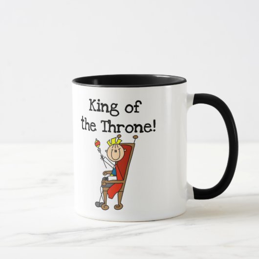 König der Thron-T-Shirts und der Geschenke Tasse (Rechts)