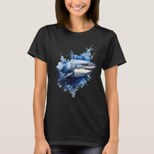 König der Tiefe, Hai im blauen Wasser T-Shirt