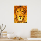 König der Tiere Poster (Küche)