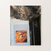 König der Tiere und lachende Katze oder Ihr Foto Puzzle (Vertikal)