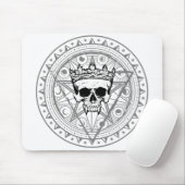 König der Toten: Dark Royal Vampire Sigil White Mousepad (Mit Mouse)