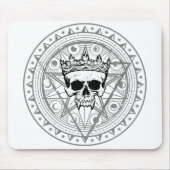 König der Toten: Dark Royal Vampire Sigil White Mousepad (Vorne)