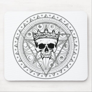 König der Toten: Dark Royal Vampire Sigil White Mousepad