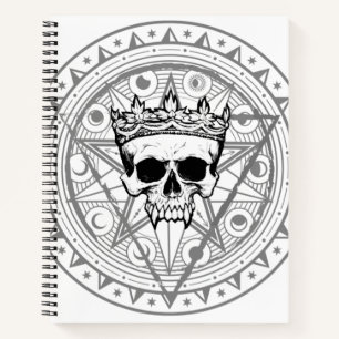 König der Toten: Dark Royal Vampire Sigil White Notizblock