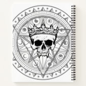 König der Toten: Dark Royal Vampire Sigil White Notizblock (Rückseite)
