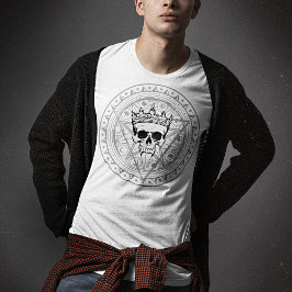 König der Toten: Dark Royal Vampire Sigil White T-Shirt