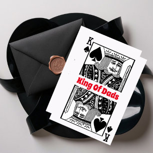 König der Väter Spielkarte Frohe Vatertagskarte Karte