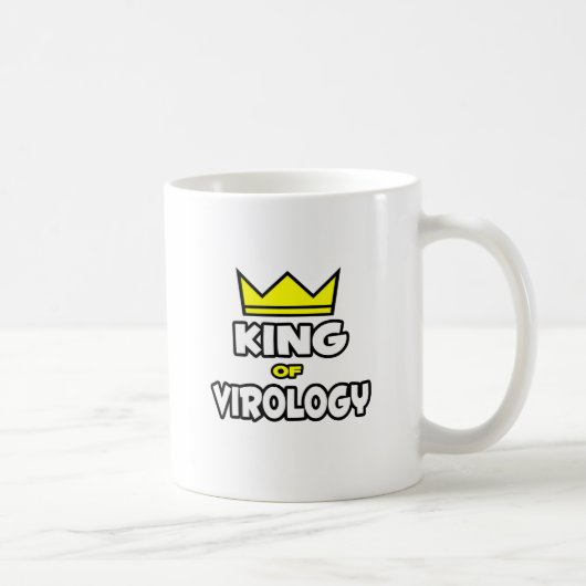 König der Virologie Kaffeetasse (Rechts)