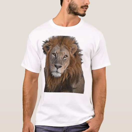 KÖNIG DER WILD | Bold Lion Graphic T - Shirt (Vorderseite)