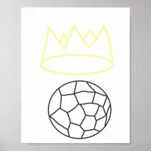 König der zeichnend Sportart Poster