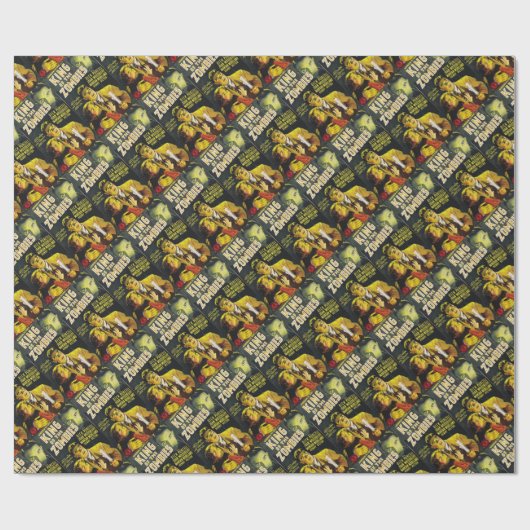 König der Zombies Geschenkpapier (Flach)