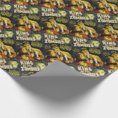König der Zombies Geschenkpapier (Ecke)