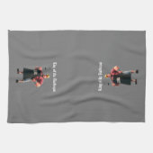 König des Barbeque Küchentüchers Geschirrtuch (Horizontal)