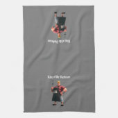 König des Barbeque Küchentüchers Geschirrtuch (Vertikal)