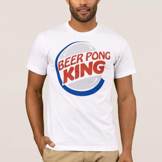KÖNIG DES BIER-PONG T-Shirt (Vorderseite)