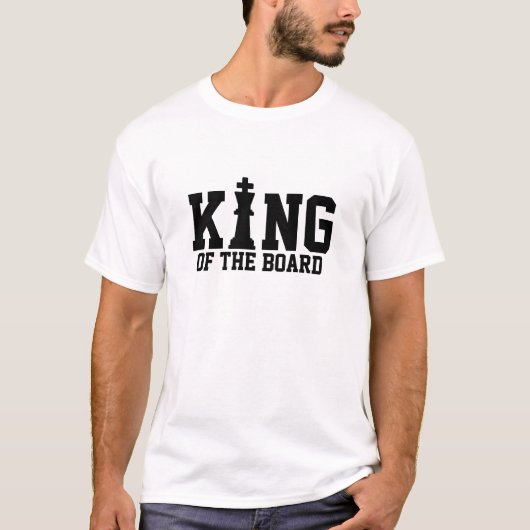 König des Brettes, Schach T-Shirt (Vorderseite)