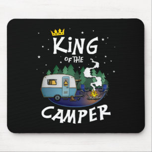 König des Camper Camping-Reise-Geschenk für Männer Mousepad