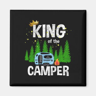 König des Camper Camping-Reiseanhänger Straßenverk Magnet