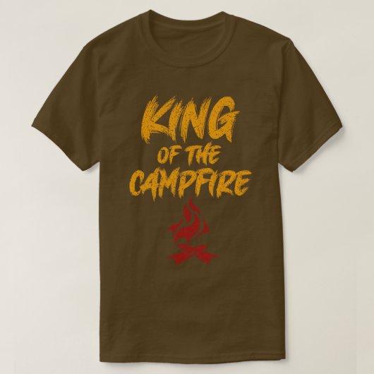 König des Campfeuers T-Shirt (Design vorne)