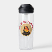 König des Campfeuers Trinkflasche (Rückseite)
