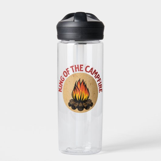 König des Campfeuers Trinkflasche (Vorderseite)