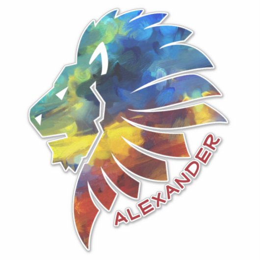 König des Dschungellililionenbodens Aufkleber (Vorderseite)