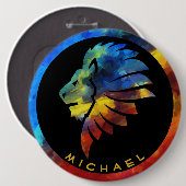 König des Dschungellililionenbodens Button (Vorne & Hinten)