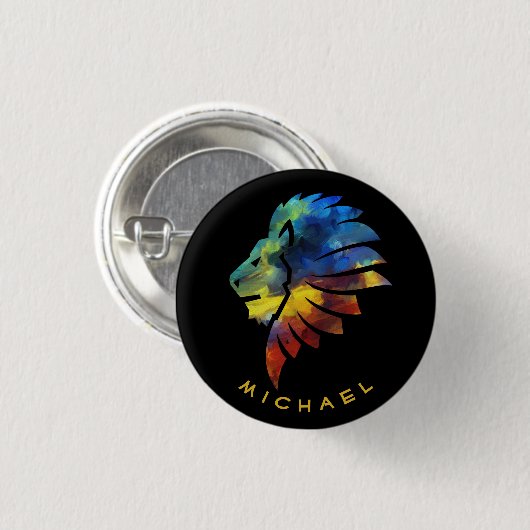 König des Dschungellililionenbodens Button (Vorne & Hinten)