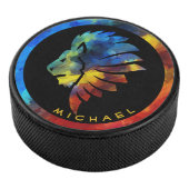 König des Dschungellililionenbodens Eishockey Puck (3/4)